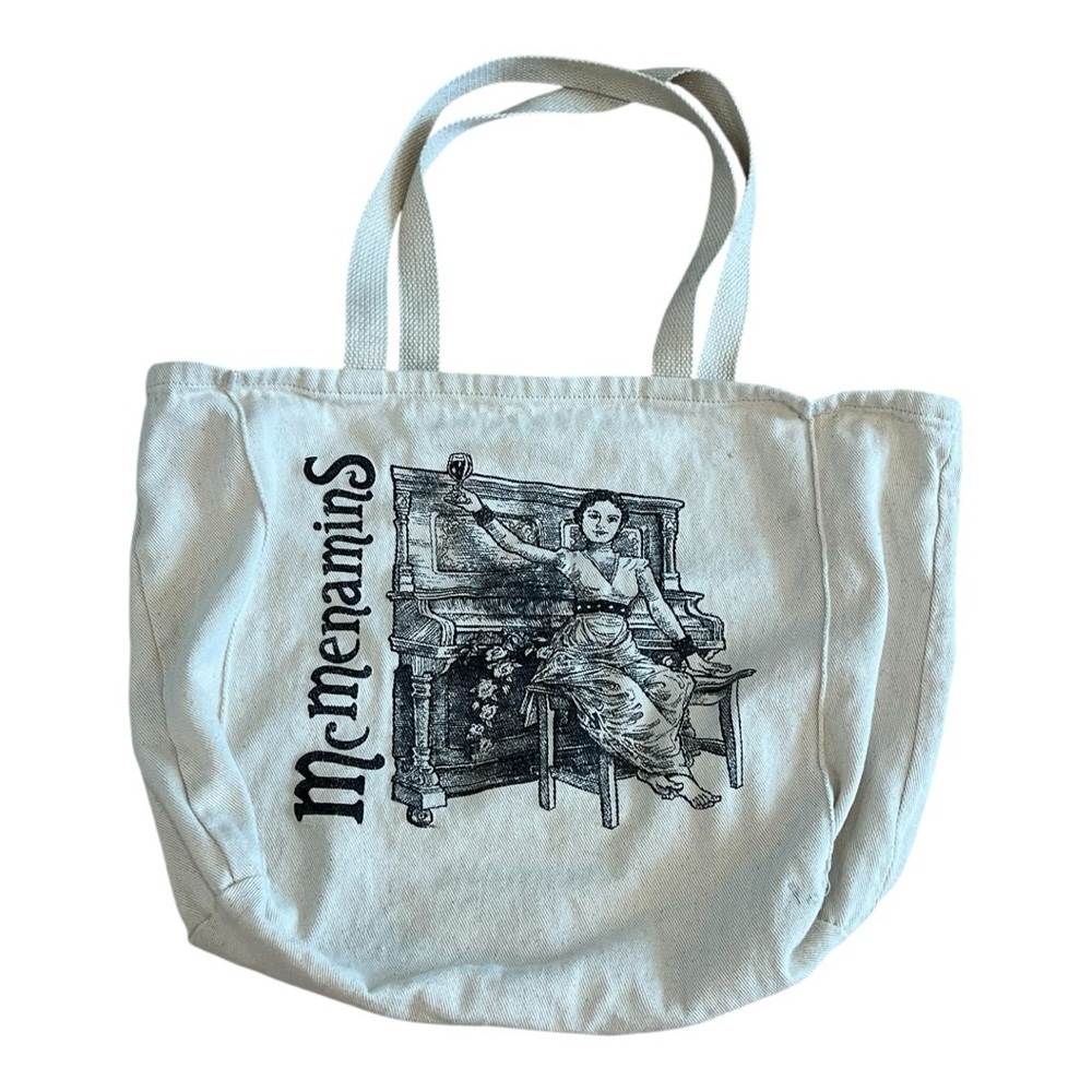 McMenamins Brewery Piano Lady Print Canvas Tote Bag
